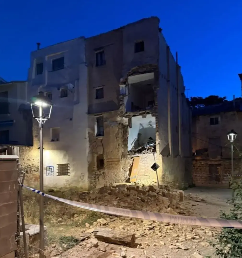 Casa derrumbada en Tudela