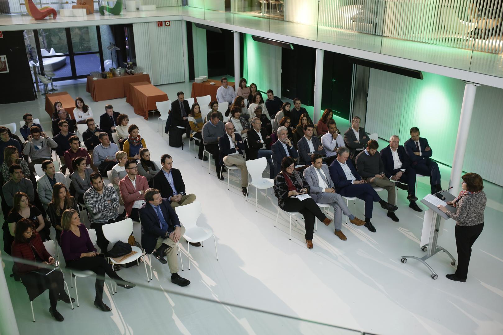 Presentación de proyectos en el Centro Europeo de Empresas e Innovación de Navarra, que tiene su sede en el polígono Mocholí de Noáin.