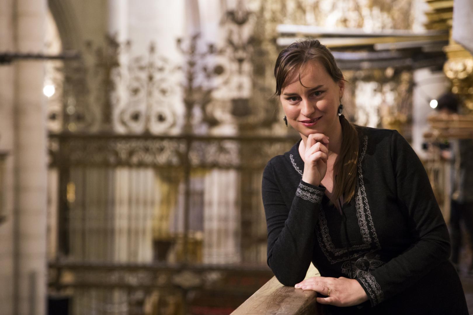 Concierto de órgano de Lucie Zakova, hoy en Pamplona.