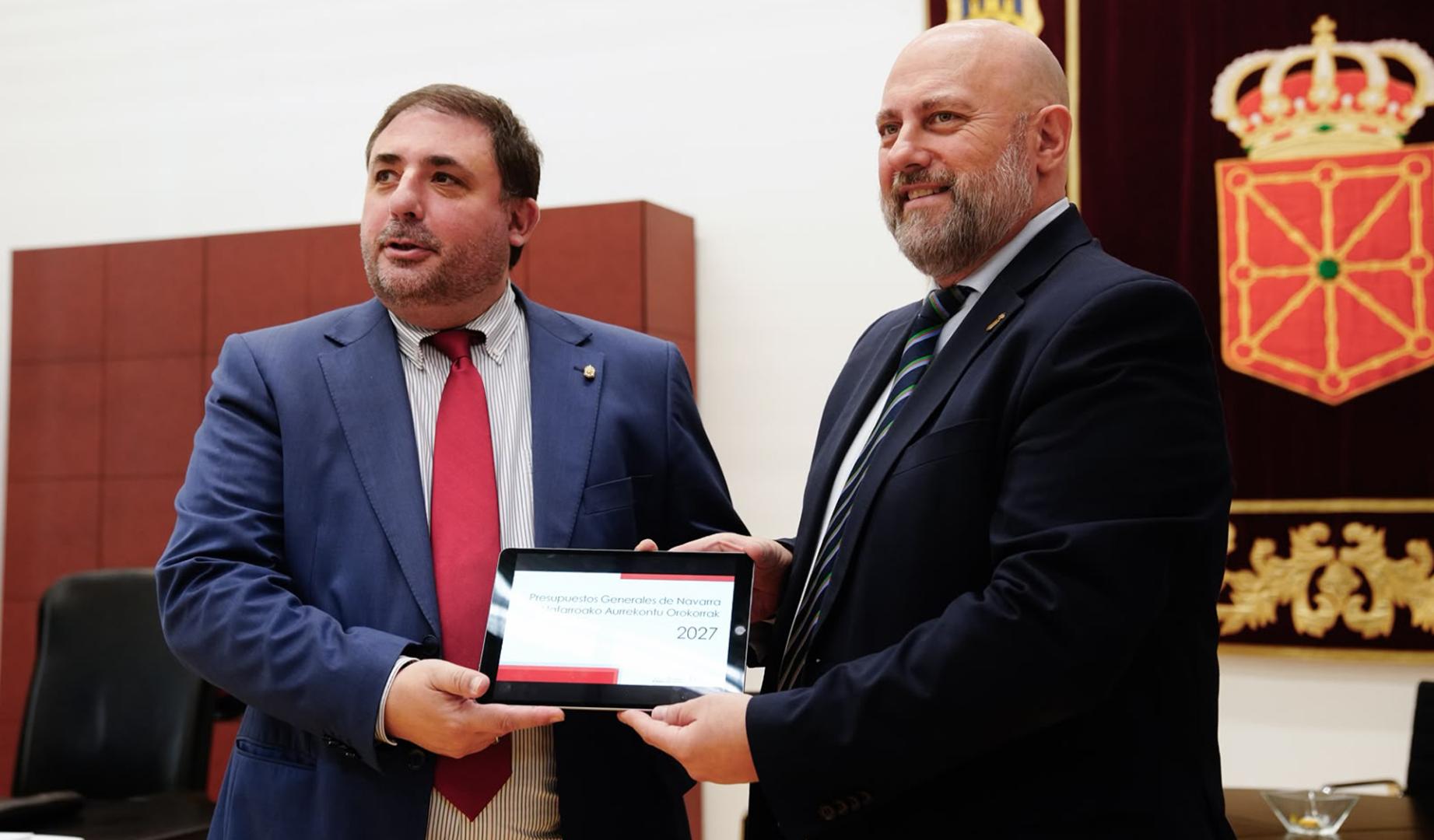 Firmado el acuerdo entre el Gobierno Foral y EH Bildu para aprobar el Presupuesto de 2027