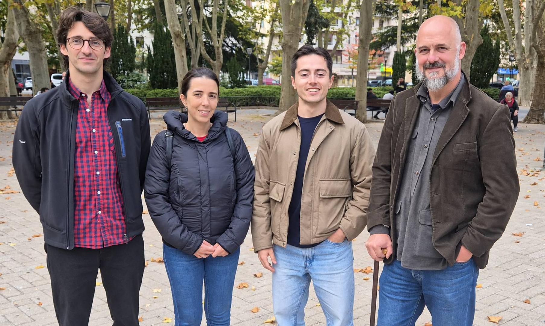 De izquierda a derecha: Telmo Ibarburu, Iratxe Pérez, Kike Unzu y Pablo Iraburu.