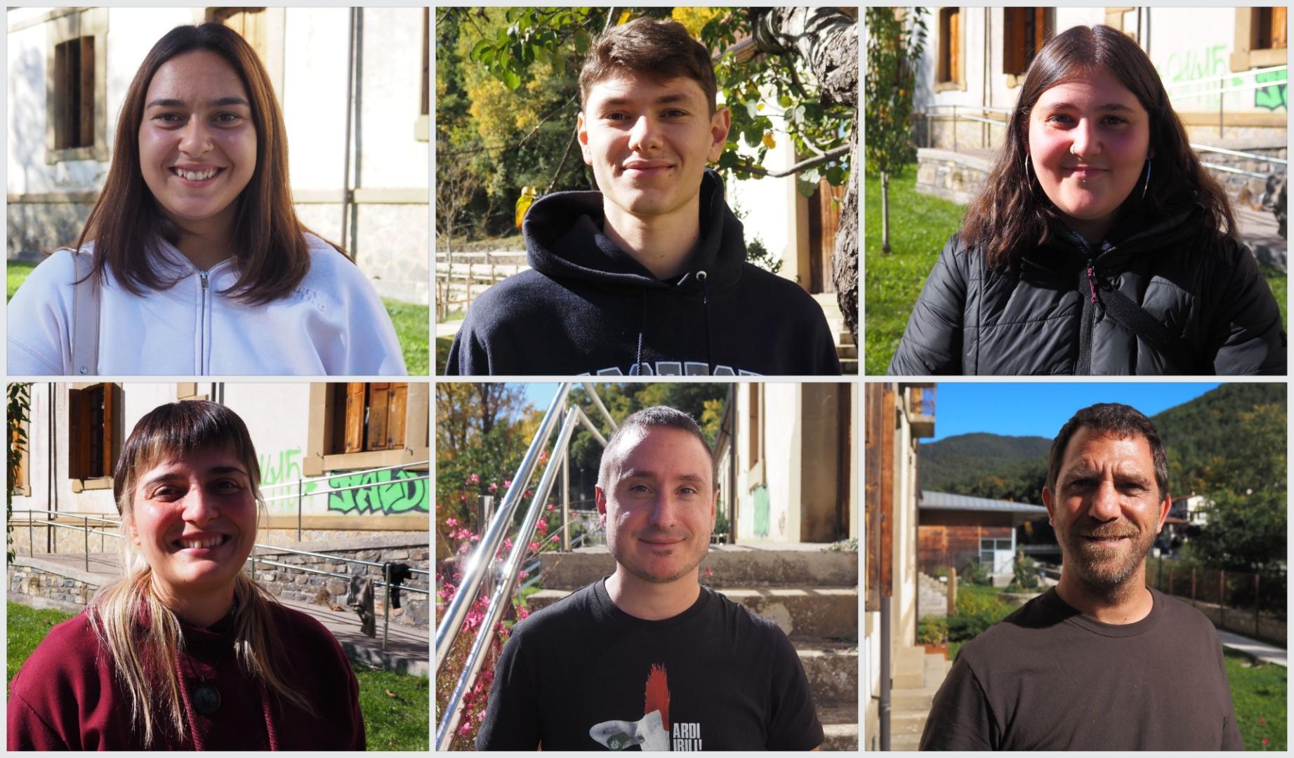 Lorena Melo Corbacho, Sergio Batllori Garrido, Zuberoa Usunariz Mainz, Lorena Díaz Eizaguirre, Ander Seminario Aguirre y Ovidi Aznar Sánchez