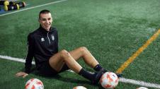 Ekaitz Leache, delantero del Lagunak, es el máximo goleador de la Tercera Ekaitz Leache, delantero del Lagunak, es el máximo goleador de la Tercera