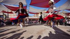 Música, pañuelicos y celebraciones en el cohete de inicio de las fiestas 2023 en Berriozar