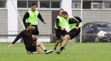El equipo rojillo se prepara para el choque contra el Valencia