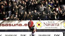 Imagen del partido entre Osasuna y Athletic que los rojillos han ganado por 2-1.