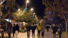 Fotos del encendido, este jueves 3 de diciembre, de la iluminación navideña en las calles de Tudela