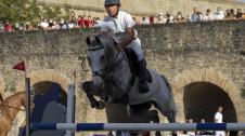 Gran Premio Las Murallas de hípica, en la Ciudadela de Pamplona