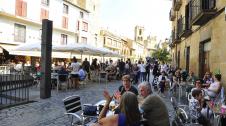 terraza olite Las terrazas de Olite se han llenado este verano
