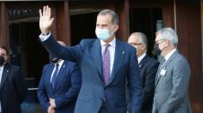 El Rey Felipe, a su llegada a Buluarte