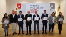 Acto de entrega del Premio PYME del Año de Navarra 2021.