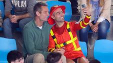 Iñaki Urdangarin acudió a la Catedral para ver a su hijo Pablo, jugador del FC Barcelona, contra Helvetia Anaitasuna