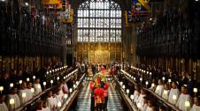 Fotos del entierro de la reina Isabel II en la capilla de San Jorge en Windsor. /