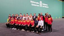 Presentación de la selección española de pelota en el Navarra Arena