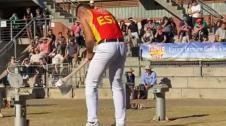 Iker Vicente durante el campeonato del mundo de corte de velocidad