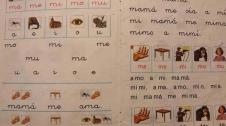 LAS LETRAS DE NUESTRA INFANCIA. Con esta cartilla aprendí a leer cuando tenía 5 años y cursaba el que entonces se llamaba segundo de parvulitos. La ‘m’ con la ‘a’, ma; la ‘m’ con la ‘e’, me... Y así sucesivamente. Una forma sencilla de aprender con aquel LAS LETRAS DE NUESTRA INFANCIA. Con esta cartilla aprendí a leer cuando tenía 5 años y cursaba el que entonces se llamaba segundo de parvulitos. La ‘m’ con la ‘a’, ma; la ‘m’ con la ‘e’, me... Y así sucesivamente. Una forma sencilla de aprender con aquella caligrafía escolar que imitaba la letra manuscrita y que copiamos curso tras curso. Un sistema que ahora se antoja arcaico frente a todas las novedades que surgen sobre lectoescritura pero así es la vida. Encontrar las páginas de esta cartilla en Internet me ha llevado por el camino de la nostalgia a la clase de la hermana Rosario. He vuelto a oler el aroma penetrante del lápiz y de la goma de borrar desmigada sobre las páginas abiertas en el pupitre. Y he escuchado ese sonsonete con el recitábamos, más bien cantábamos, aquellas frases con tan poco sentido pero que permanecerán para siempre en nuestra memoria. ¿O es que alguien no se acuerda de ese ‘Mi mamá me mima’ o ‘Amo a mi mamá’? Grafías, palabras, sonidos de otros tiempos que nos retrotraen a nuestra niñez. A esa imagen en la que nuestra madre vuelve a ser una mujer treintañera, joven y guapa que nos llenaba de besos y abrazo