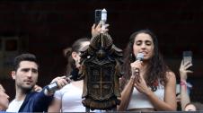 Cohete de inicio de las fiestas de Barañáin 2023