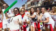 Ambiente tras el inicio de las fiestas de Cabanillas
