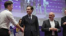 En la mesa redonda sobre retos de la política monetaria participaron Margarita Delgado (Banco de España), Burkhard Balz (BundesBank) y Ángel Nigorra (Bizum España)