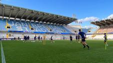 Entrenamiento de Osasuna en el Jan Breydel
