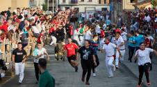 Vídeo con la cogida en el quinto encierro de las fiestas de Sangües