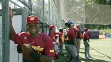 Partidos de béisbol entre Francia y España en Amaya por el 75º aniversario de la Federación Navarra de Béisbol y Sóftbol.