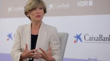 Asistentes al desayuno empresarial con María Iraburu, rectora de la Universidad de Navarra