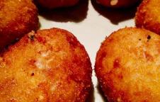 Ración de croquetas de El Portal del Echaurren, en La Rioja Vista de una ración de croquetas de El Portal del Echaurren, en La Rioja