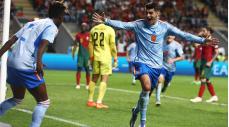 Morata Nico Williams (izda.) y Morata cele ran el tanto dl segundo a pase del primero
