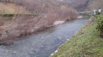 río Curso del río bordeando al parque Intzakardi en Doneztebe/Santesteban. En el plazo de un mes se han producido dos desbordamientos debidos en gran parte a la falta de limpieza y dragado del mismo. ¿Esperaremos a que se produzca un tercer desbordamiento y cause más daños?
