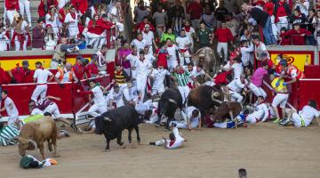 Encierro del 7 de julio 2022. Toros de Núñez del Cuvillo.