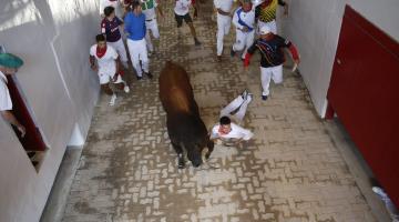 Fotos del sexto encierro de San Fermín 2022