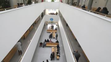 Imagen del centro de consultas Príncipe de Viana en el Hospital Universitario de Navarra