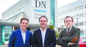 De izda. a dcha. Pablo Frauca, Director Financiero y de Nuevos Negocios de Grupo La información; Luis Ruiz, Director de DN Correduría de Seguros, y Luis Colina, Presidente de Grupo La Información.