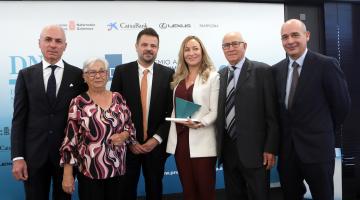 De izquierda a derecha, Manuel Gascó Caro, Soledad Caro Valero, Sergio Martínez García, Raquel Gascó Caro, Manuel Gascó Lerma y Juan Francisco Gascó Caro