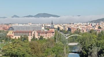 Rio Arga, en Pamplona. /