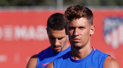 marcos-llorente El centrocampista del Atlético de Madrid Marcos Llorente durante un entrenamiento