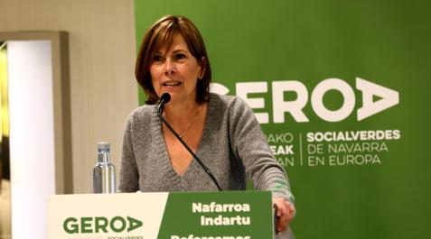 Uxue Barkos Geroa Socialverdes La secretaria general de Geroa Socialverdes y portavoz de Geroa Bai, Uxue Barkos