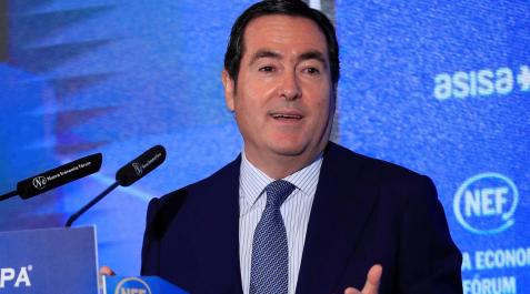 Antonio Garamendi Antonio Garamendi, este miércoles en el desayuno informativo