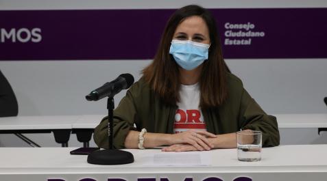 ione belarra La ministra de Derechos Sociales y Agenda 2030, Ione Belarra, en un acto en Madrid este viernes