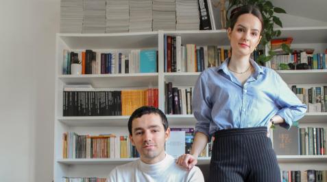 Los jóvenes diseñadores Iker Adalid y Leyre Chordá Los jóvenes diseñadores Iker Adalid y Leyre Chordá