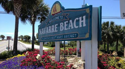 Cartel de entrada a Navarre Beach con el exitoso lema de la campaña turística de 2010: Cartel de entrada a Navarre Beach con el exitoso lema de la campaña turística de 2010: