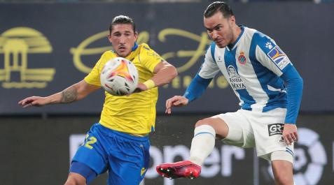 raúl de tomás Raúl de Tomás, autor del gol del empate del Espanyol ante el Cádiz