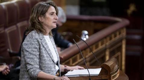 La vicepresidenta tercera, Teresa Ribera, interviene en una sesión plenaria extraordinaria en el Congreso de los Diputados, en Madrid La vicepresidenta tercera, Teresa Ribera, interviene en una sesión plenaria extraordinaria en el Congreso de los Diputados, en Madrid
