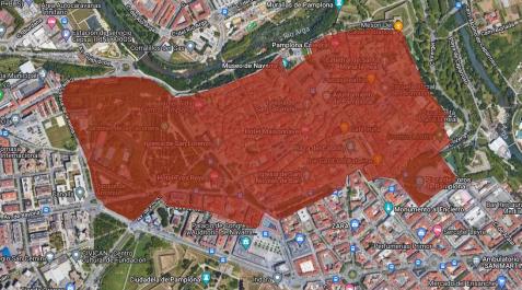 67 hectáreas sobre el centro de Pamplona. 67 hectáreas sobre el centro de Pamplona.