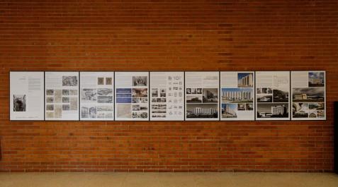 Un siglo de arquitectura para la salud en Navarra Un detalle de la exposición