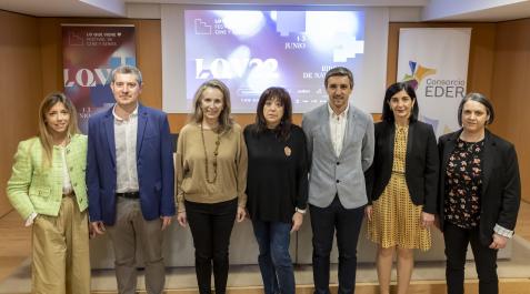 Lo que viene Organizadores, promotores y patrocinadores ayer en Baluarte antes de la rueda de prensa.