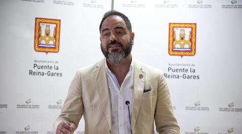 ramón alzórriz Ramón Alzórriz, este lunes en Puente la Reina