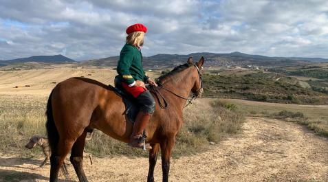 Imagen del rodaje de 'El carlista', en Arróniz Imagen del rodaje de 'El carlista', en Arróniz
