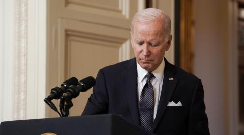 Biden, durante su discurso Biden, durante su discurso